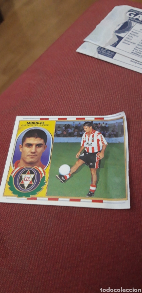 Cromos de f&uacute;tbol: Morales este 96 97 1996 1997 ventanilla coloca Logro&ntilde;&eacute;s - Foto 1