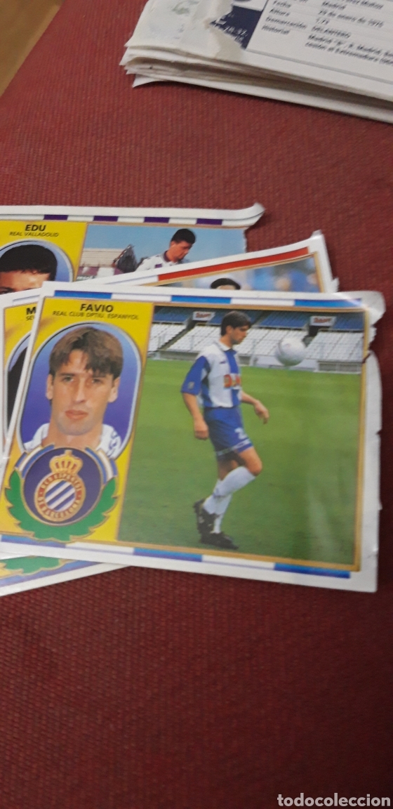 Cromos de f&uacute;tbol: Favio espa&ntilde;ol este 96 97 1996 1997 ventanilla coloca - Foto 1