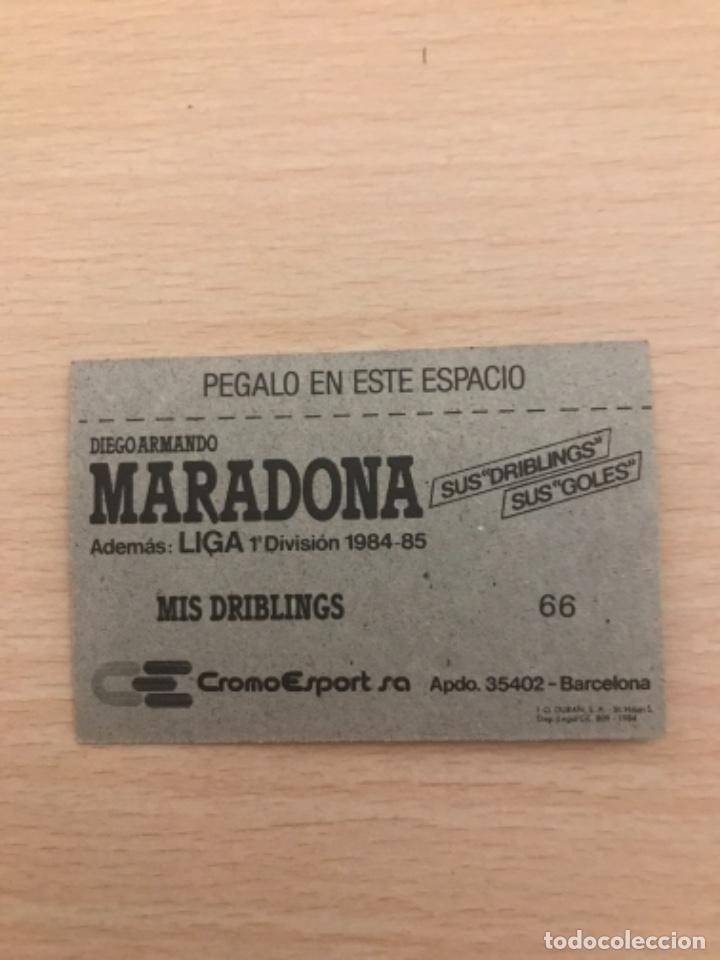 Cromos de f&uacute;tbol: MARADONA cromo - Foto 2