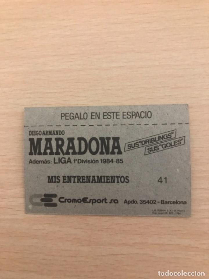 Cromos de f&uacute;tbol: MARADONA cromo - Foto 2