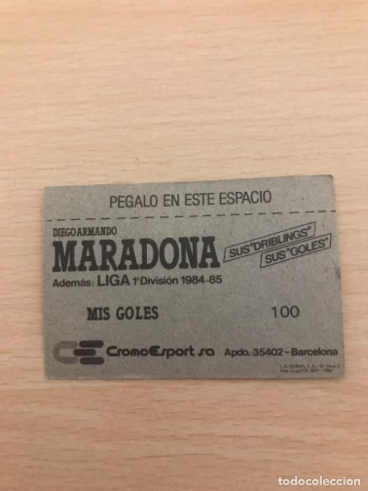 Cromos de f&uacute;tbol: MARADONA cromo - Foto 2