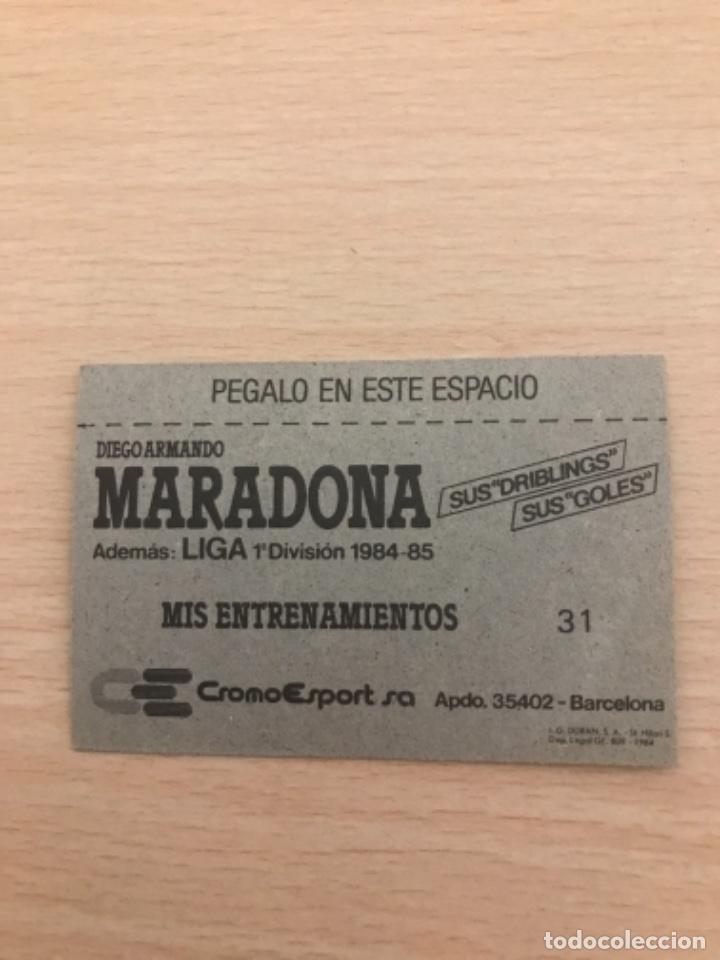 Cromos de f&uacute;tbol: MARADONA cromo - Foto 2