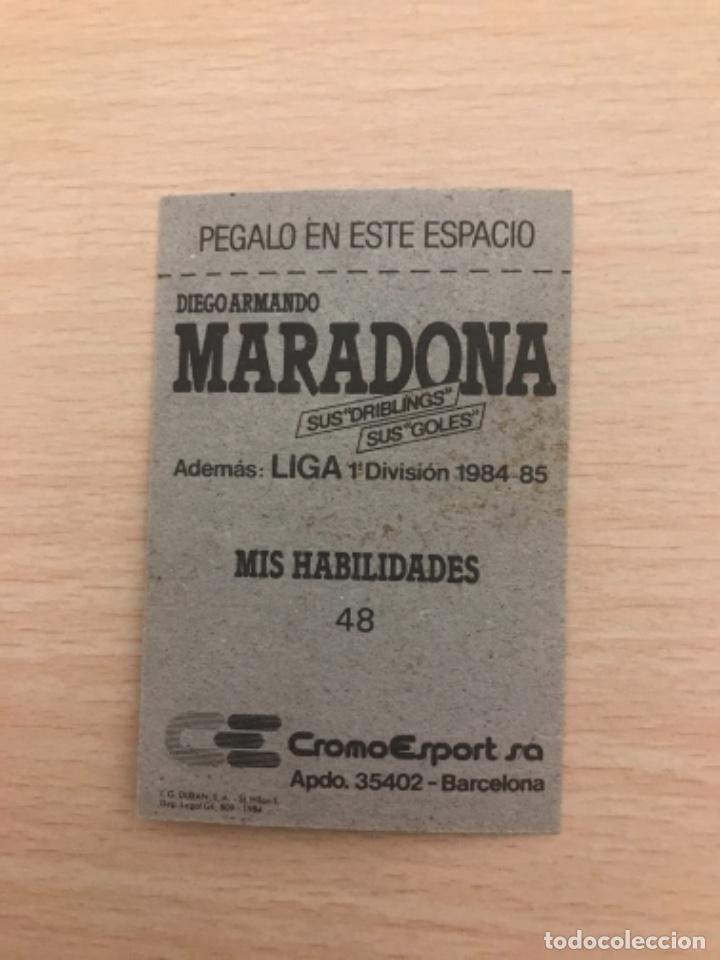 Cromos de f&uacute;tbol: MARADONA cromo - Foto 2
