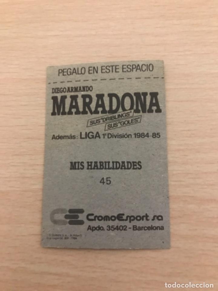 Cromos de f&uacute;tbol: MARADONA cromo - Foto 2