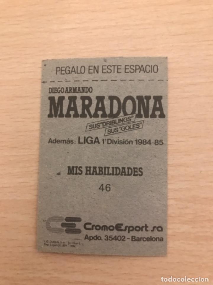 Cromos de f&uacute;tbol: MARADONA cromo - Foto 2