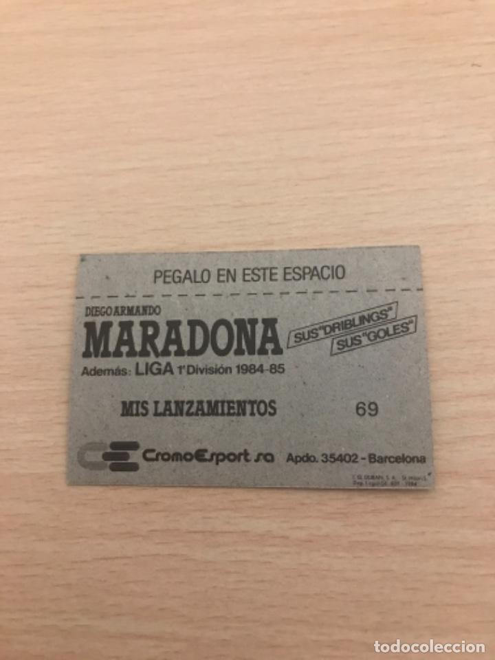 Cromos de f&uacute;tbol: MARADONA cromo - Foto 2