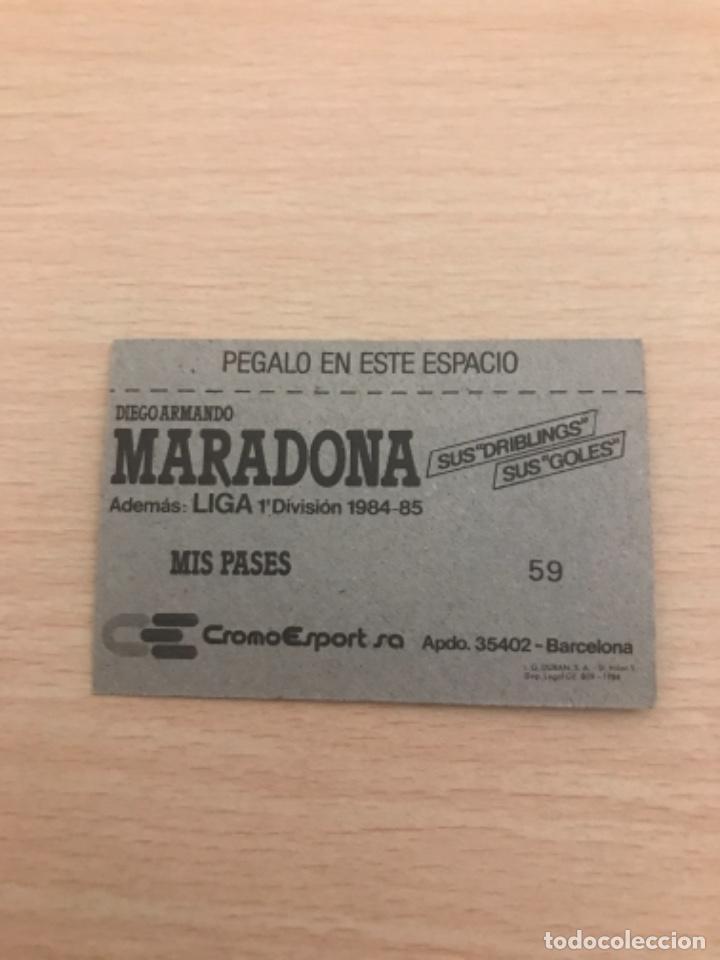 Cromos de f&uacute;tbol: MARADONA cromo - Foto 2