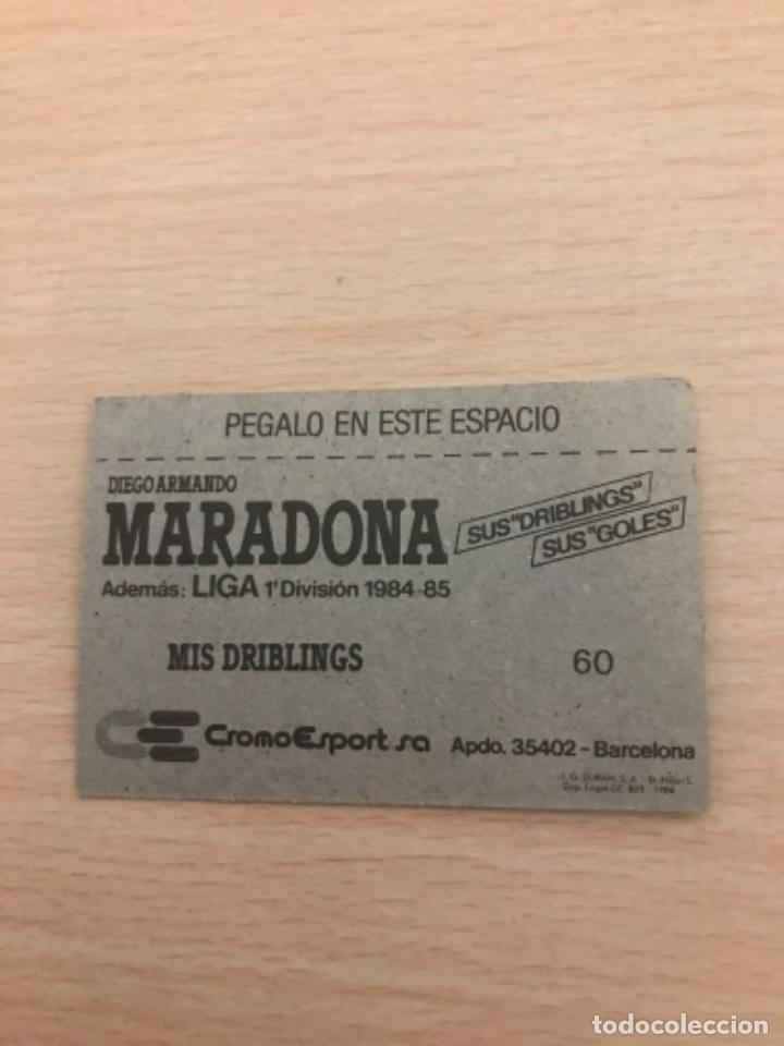 Cromos de f&uacute;tbol: MARADONA cromo - Foto 2
