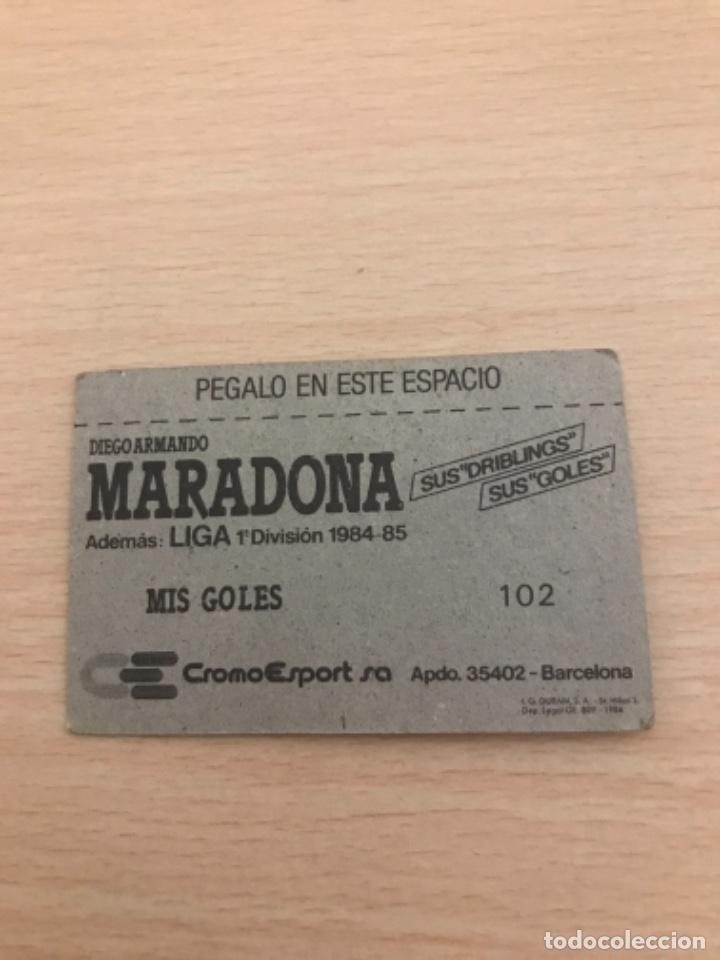 Cromos de f&uacute;tbol: MARADONA cromo - Foto 2