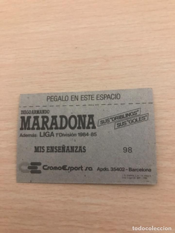Cromos de f&uacute;tbol: MARADONA cromo - Foto 2
