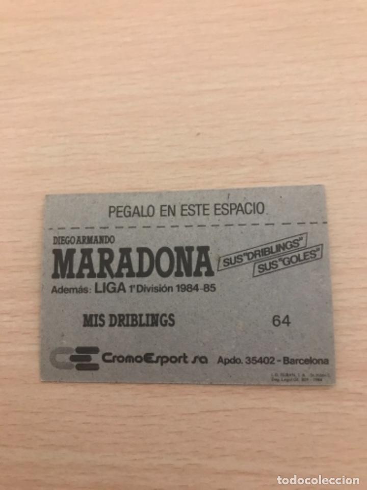 Cromos de f&uacute;tbol: MARADONA cromo - Foto 2