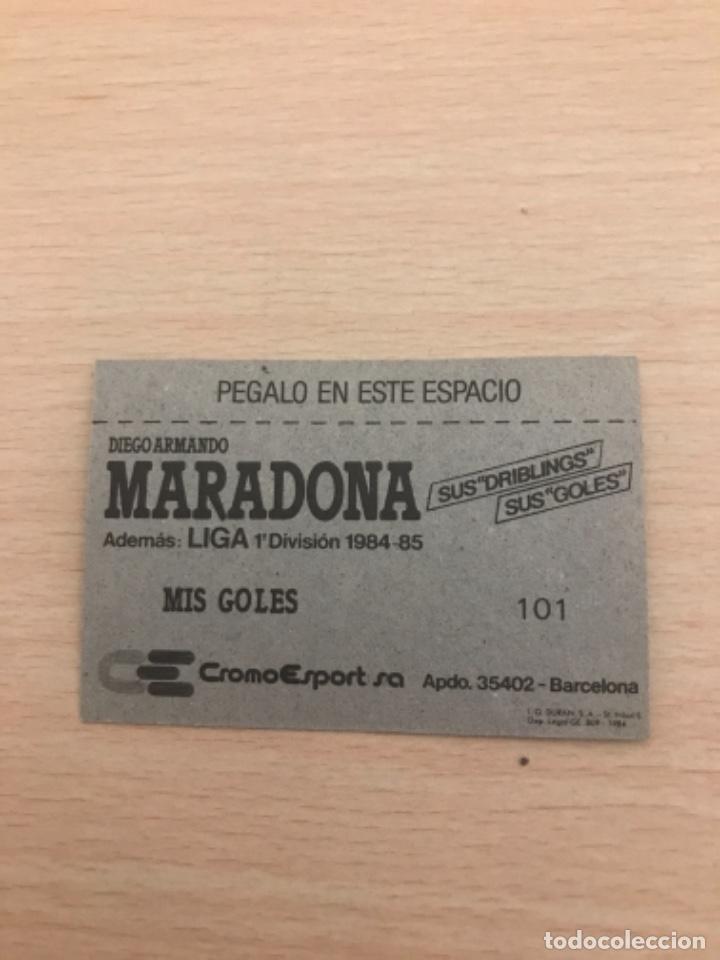 Cromos de f&uacute;tbol: MARADONA cromo - Foto 2
