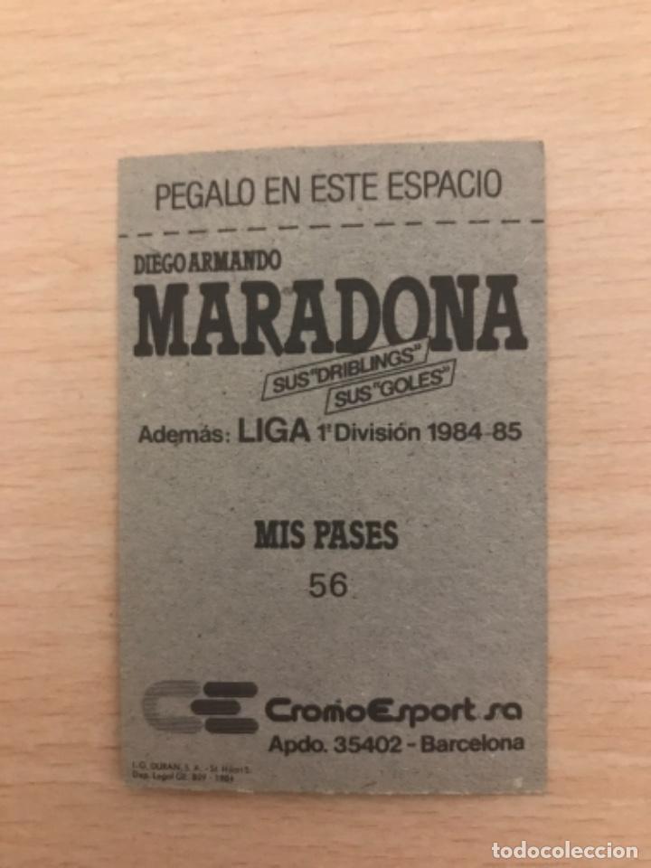 Cromos de f&uacute;tbol: MARADONA cromo - Foto 2