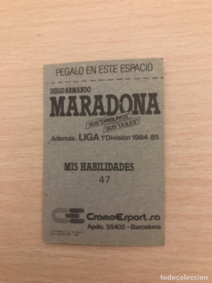 Cromos de f&uacute;tbol: MARADONA cromo - Foto 2