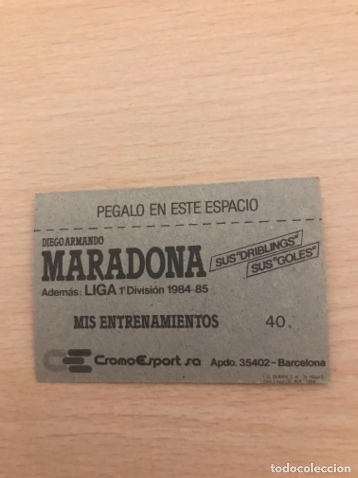 Cromos de f&uacute;tbol: MARADONA cromo - Foto 2