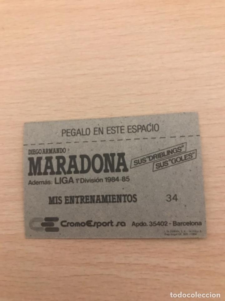 Cromos de f&uacute;tbol: MARADONA cromo - Foto 2