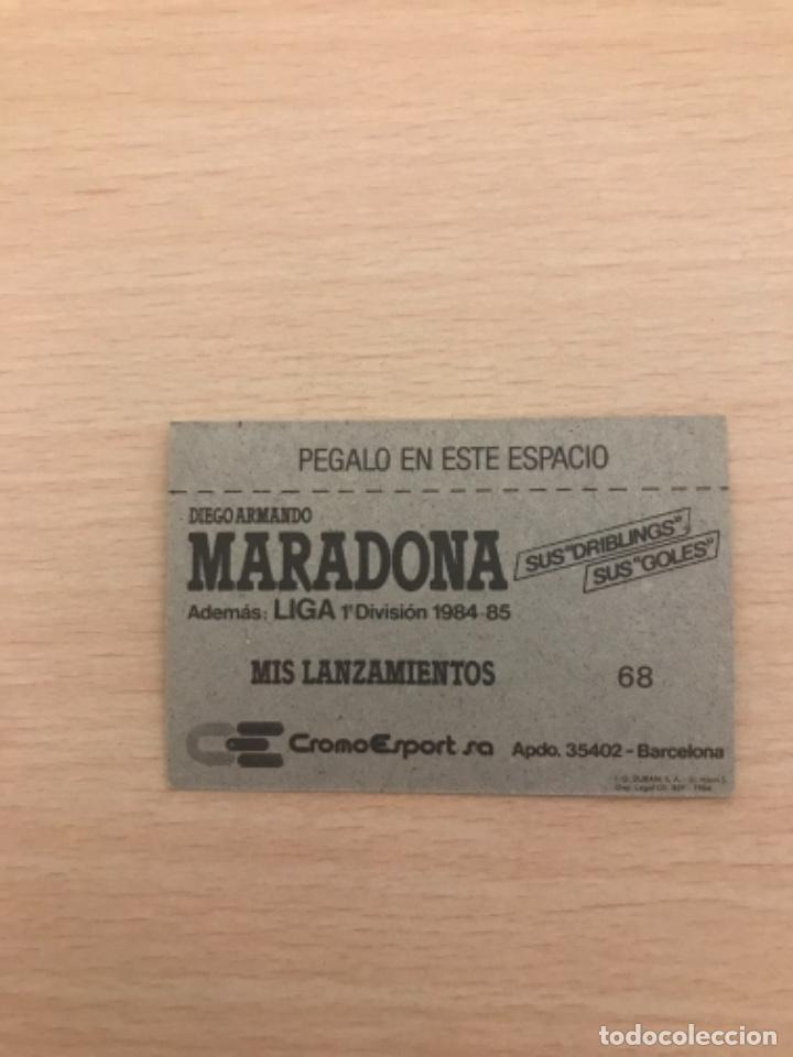 Cromos de f&uacute;tbol: MARADONA cromo - Foto 2