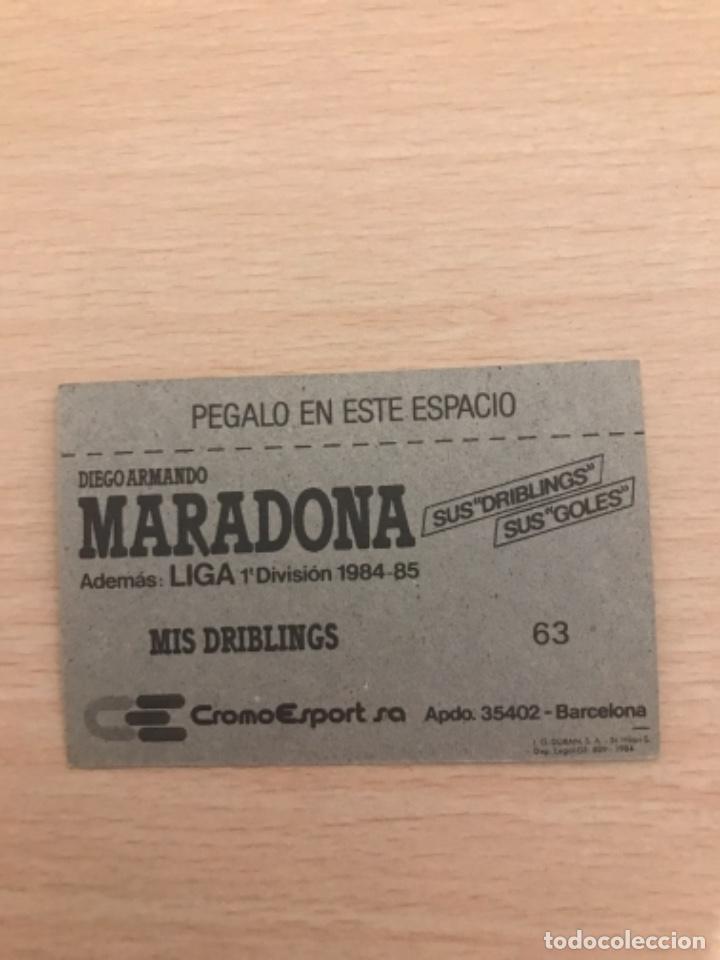 Cromos de f&uacute;tbol: MARADONA cromo - Foto 2
