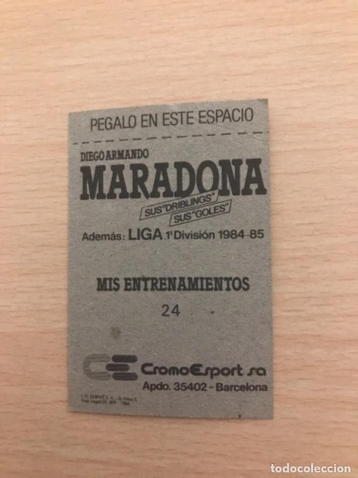 Cromos de f&uacute;tbol: MARADONA cromo - Foto 2
