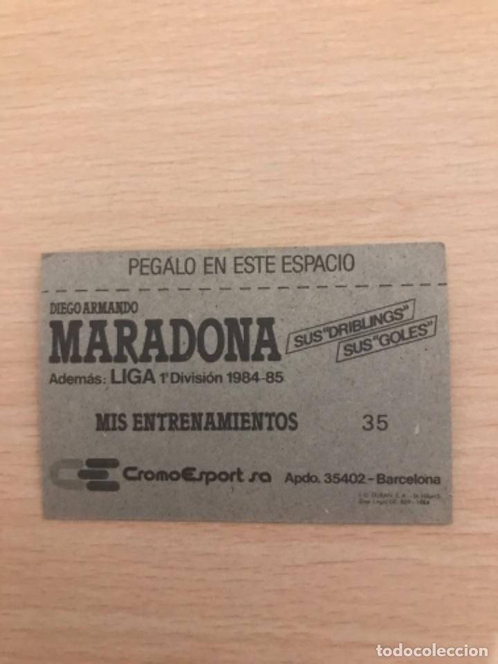 Cromos de f&uacute;tbol: MARADONA cromo - Foto 2