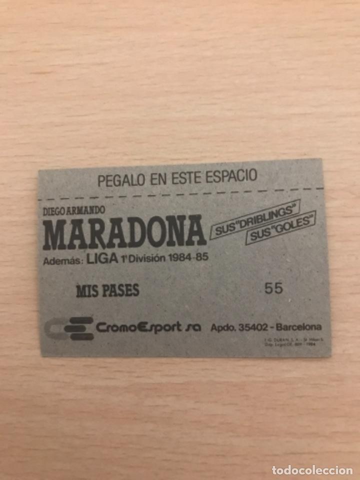 Cromos de f&uacute;tbol: MARADONA cromo - Foto 2