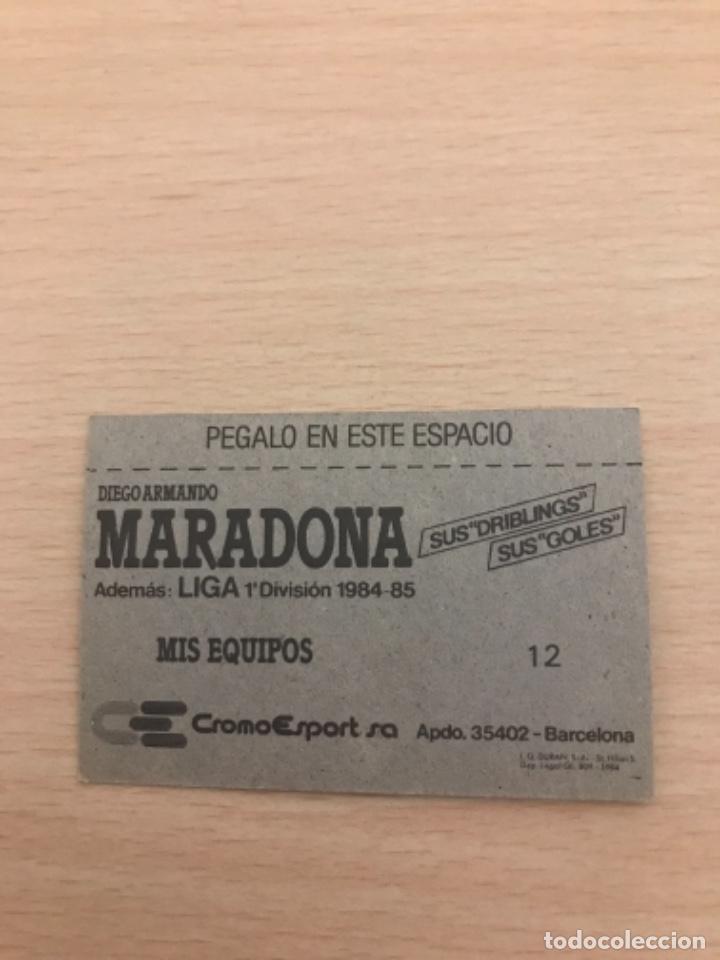 Cromos de f&uacute;tbol: MARADONA cromo - Foto 2