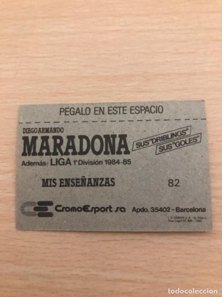 Cromos de f&uacute;tbol: MARADONA cromo - Foto 2