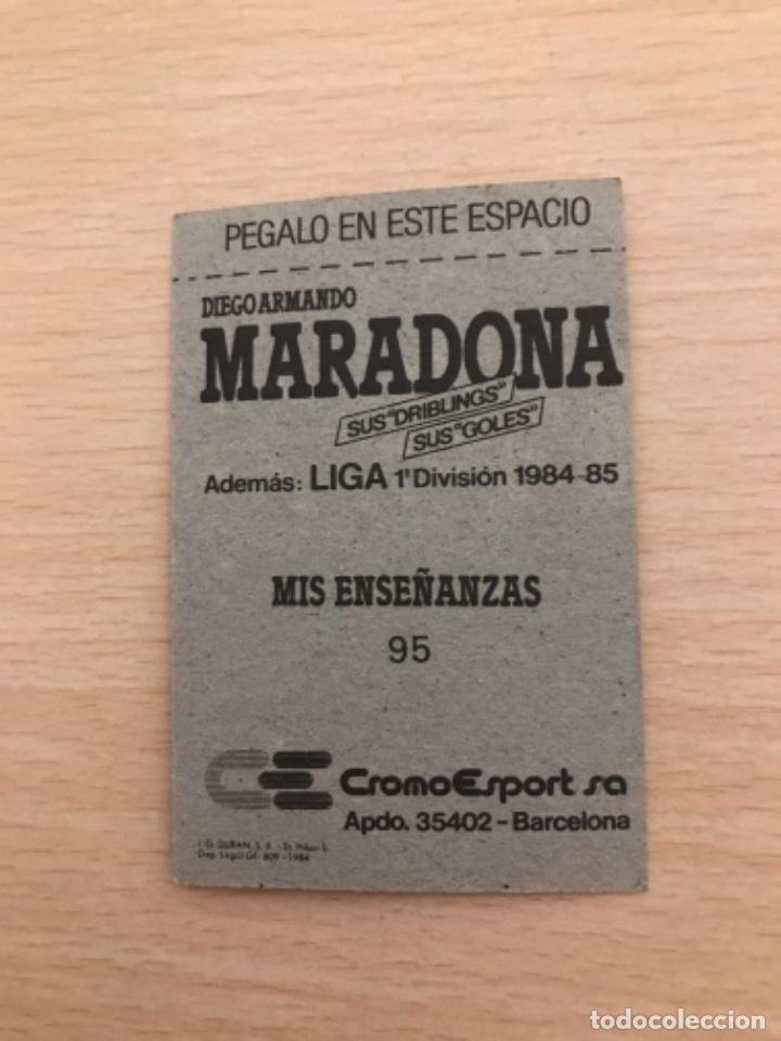 Cromos de f&uacute;tbol: MARADONA cromo - Foto 2