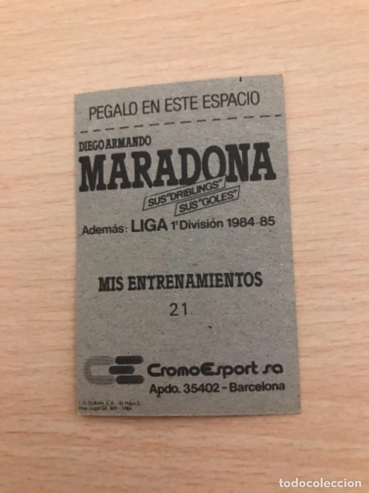 Cromos de f&uacute;tbol: MARADONA cromo - Foto 2