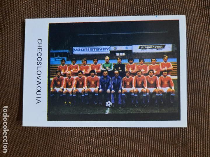 Fu&szlig;ball-Sticker: ALINEACION PLANTILLA CHECOSLOVAQUIA VENLICO 1982 MUNDIAL ESPA&Ntilde;A CROMO FUTBOL 82 - SIN PEGAR - RF0 -