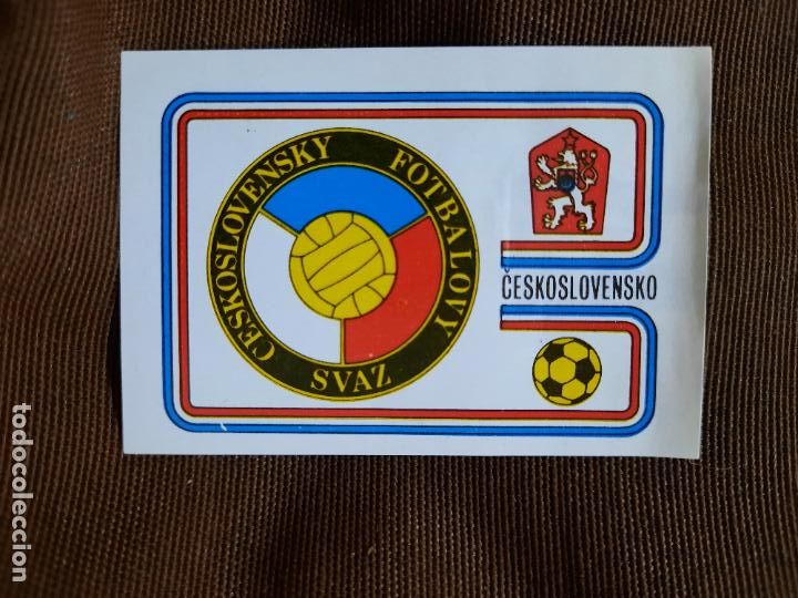 Fu&szlig;ball-Sticker: ESCUDO CHECOSLOVAQUIA VENLICO 1982 MUNDIAL ESPA&Ntilde;A CROMO FUTBOL 82 - DESPEGADO - RF0 -