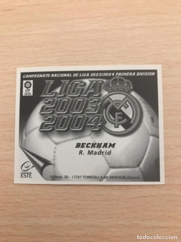 Cromos de f&uacute;tbol: Cromo Beckham - Foto 2