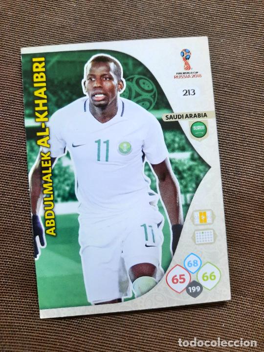 Football Stickers: AL KHAIBRI ARABIA SAUDI ADRENALYN RUSIA 2018 WORLD MUNDIAL CROMO FUTBOL 18 - RF0 - A3 - 213