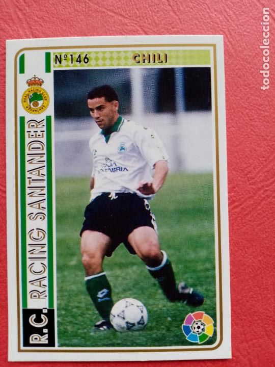 Figurine di Calcio: N&ordm; 146 chili R.C. RACING SSANTANDER FICHAS DE LA LIGA 1994/95 1994 mundicromo
