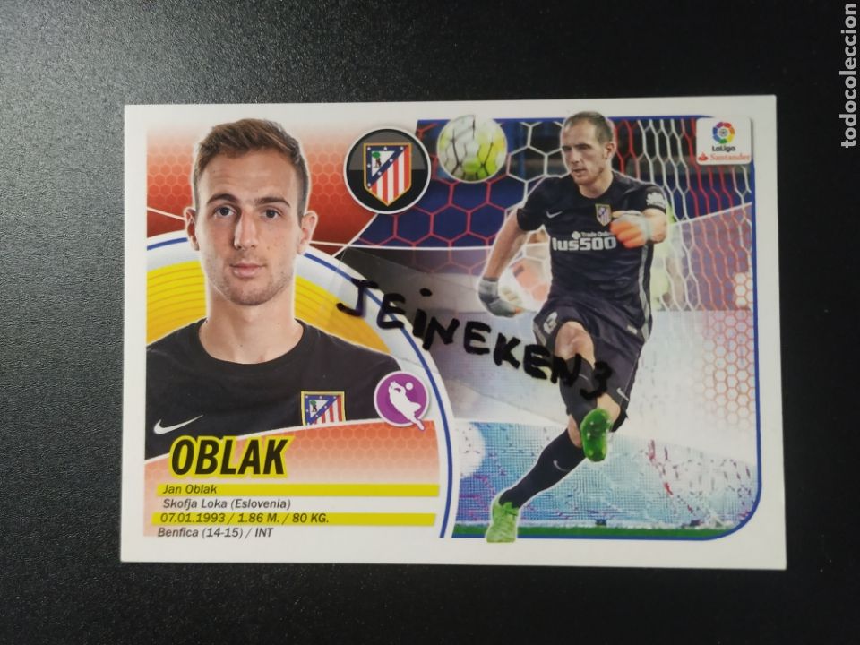 Cromos de f&uacute;tbol: Este 2016/17 1 Oblak At.Madrid - Foto 1