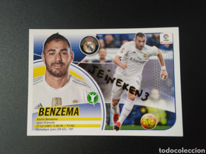 Cromos de f&uacute;tbol: Este 2016/17 16 Benzema R.Madrid - Foto 1