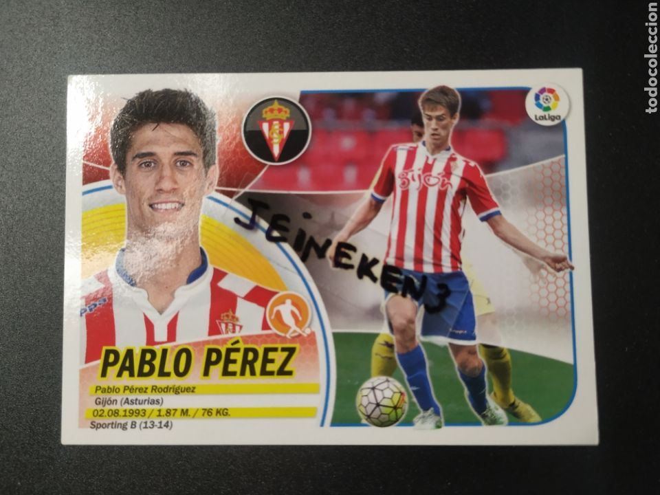 Cromos de f&uacute;tbol: Este 2016/17 12B Pablo P&eacute;rez Sporting - Foto 1