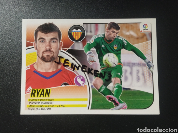 Cromos de f&uacute;tbol: Este 2016/17 1 Ryan Valencia - Foto 1