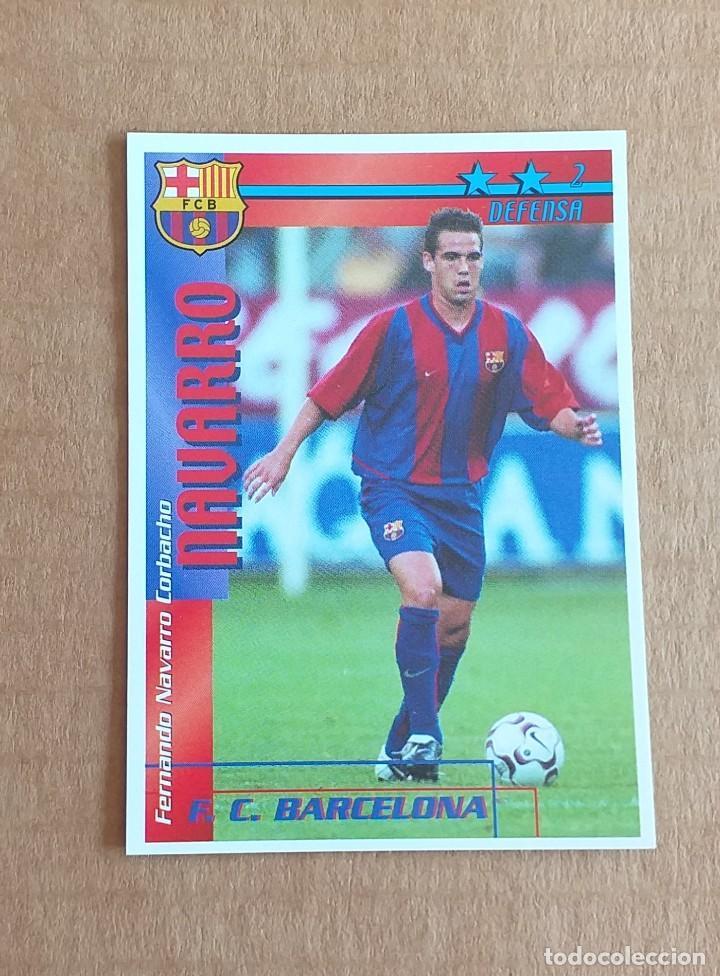 Cromos de F&uacute;tbol: Cromo de Navarro Barcelona F&Uacute;TBOL MATCH TOTAL LIGA 2002-2003 MAGIC BOX INT. Nuevo.