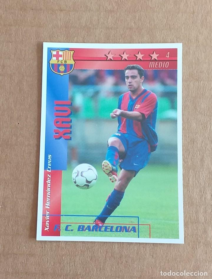 Cromos de F&uacute;tbol: Cromo de Xavi Barcelona F&Uacute;TBOL MATCH TOTAL LIGA 2002-2003 MAGIC BOX INT. Nuevo.