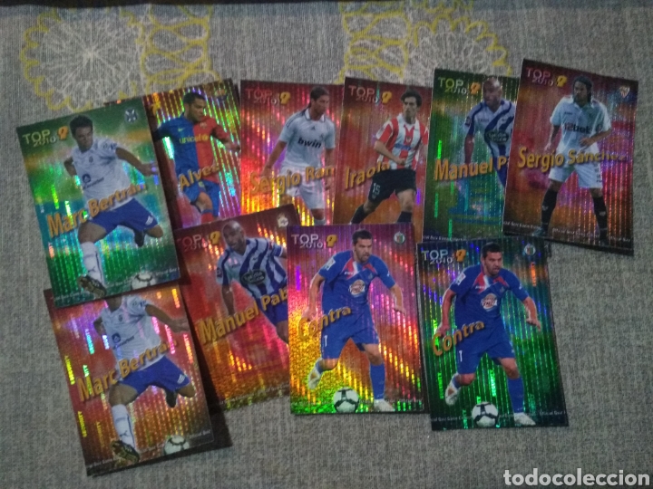Football Stickers: QUIZ GAME 2010 - NUMERO 2 TOP SECURITY - LOTE DE 10 CARDS NO SAL&Iacute;AN EN LOS SOBRES - CON DANI ALVES