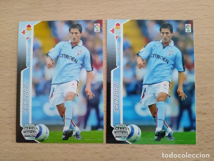 Football Stickers: 2 Cromos Megacracks 2005 2006 05 06 Error y Corregido Canobbio.