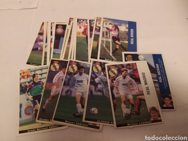 Cromos de F&uacute;tbol: 35 cromos f&uacute;tbol Liga 95/96 panini sin pegar