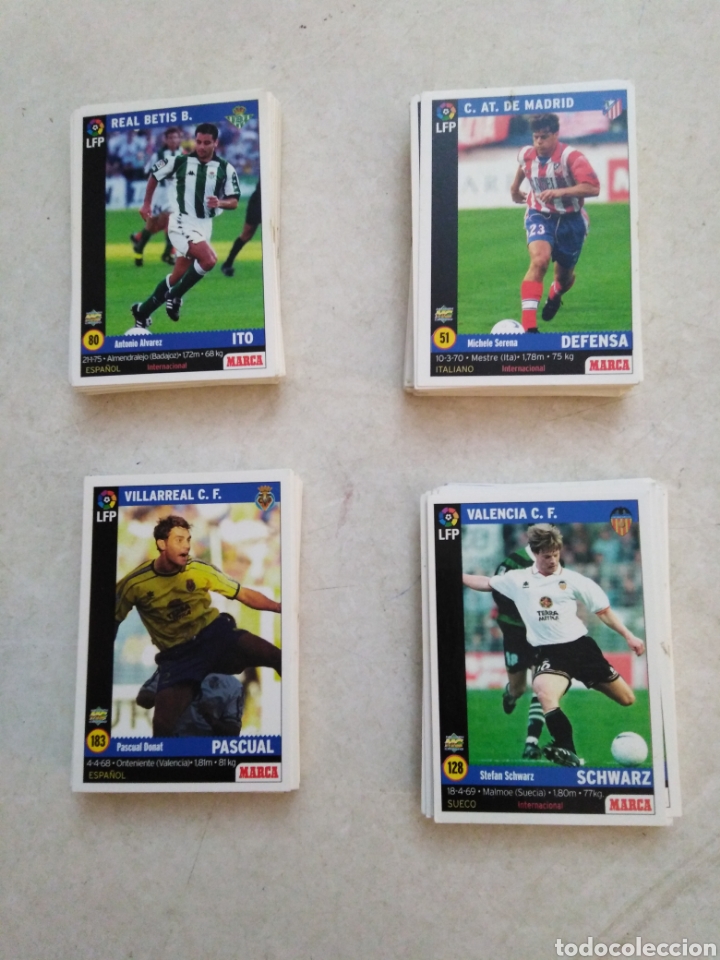 Cromos de F&uacute;tbol: Lote de 120 cromos mundi cromo marca 1998-1999