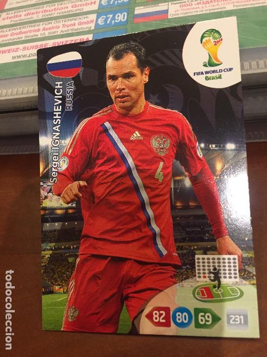 Figurine di Calcio: adrenalyn mundial brasil 2014 ignashevich rusia