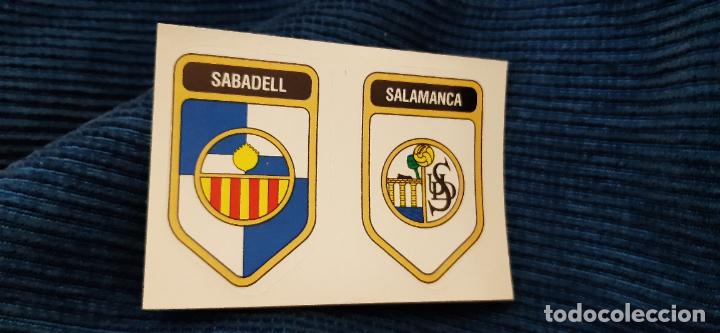 Cromos de Futebol: 1981 82 81 82 CROMO CROM PANINI F&Uacute;TBOL 82 NUNCA PEGADO ESCUDO Sabadell SALAMANCA
