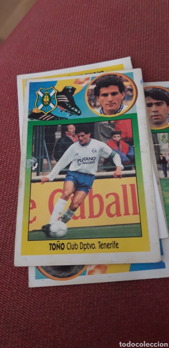 Cromos de F&uacute;tbol: To&ntilde;o Tenerife este este 93 94 1993 1994 despegado