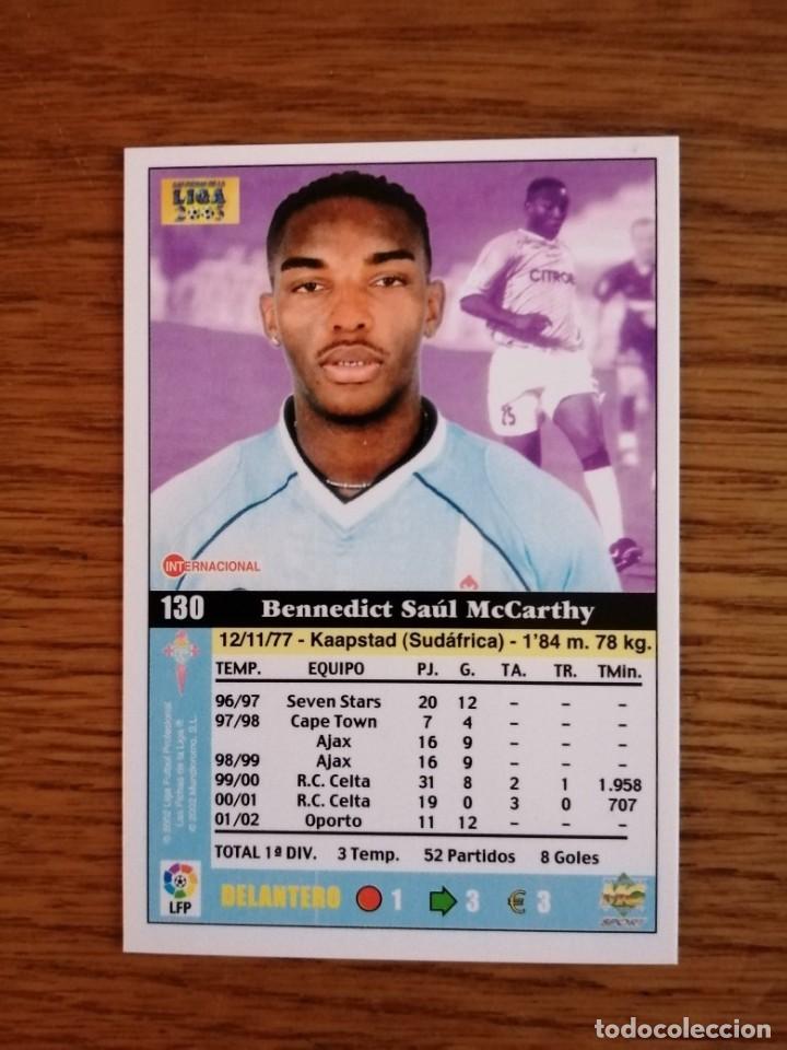 Cromos de f&uacute;tbol: MUNDICROMO 2003 CELTA MCCARTHY NUMERO 130 - Foto 2