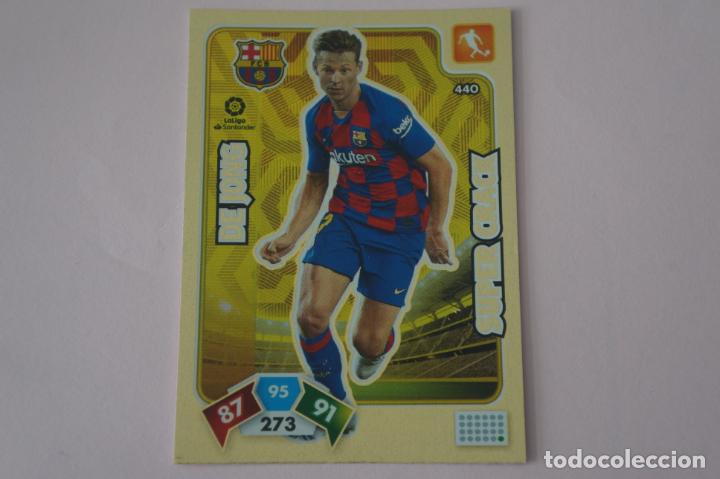 Cromos de F&uacute;tbol: CROMO CARD DE FUTBOL DE JONG DEL F.C.BARCELONA N&ordm; 440 LIGA ADRENALYN XL 2019-2020/19-20