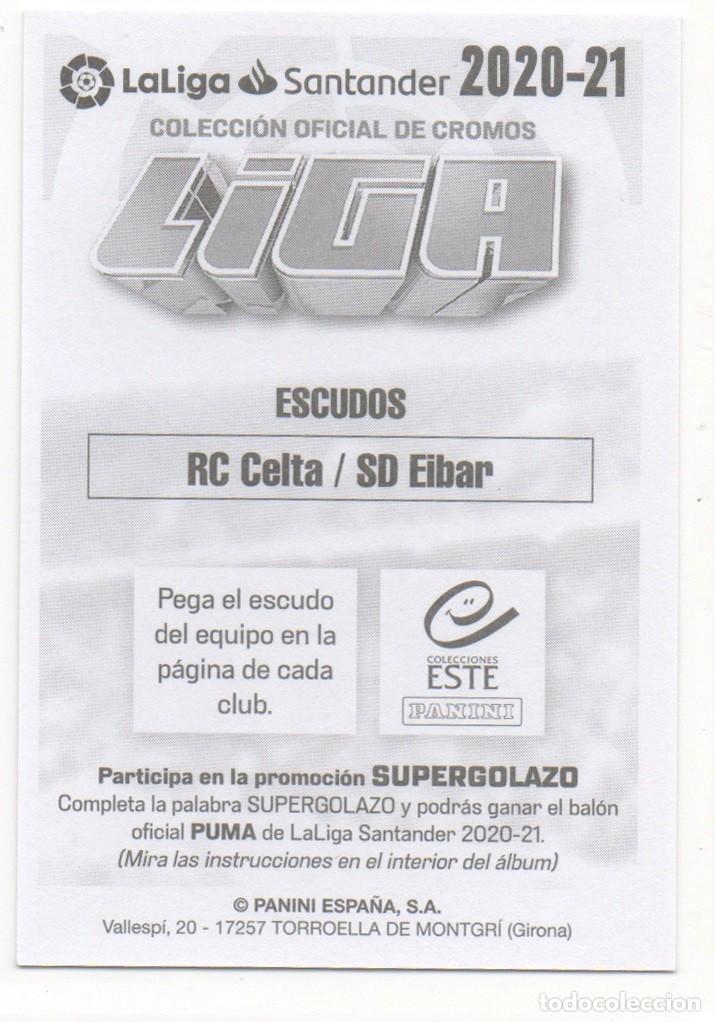 Cromos de f&uacute;tbol: ESTE 20-21 ESCUDOS DEL CELTA Y EIBAR. NUEVO. - Foto 2